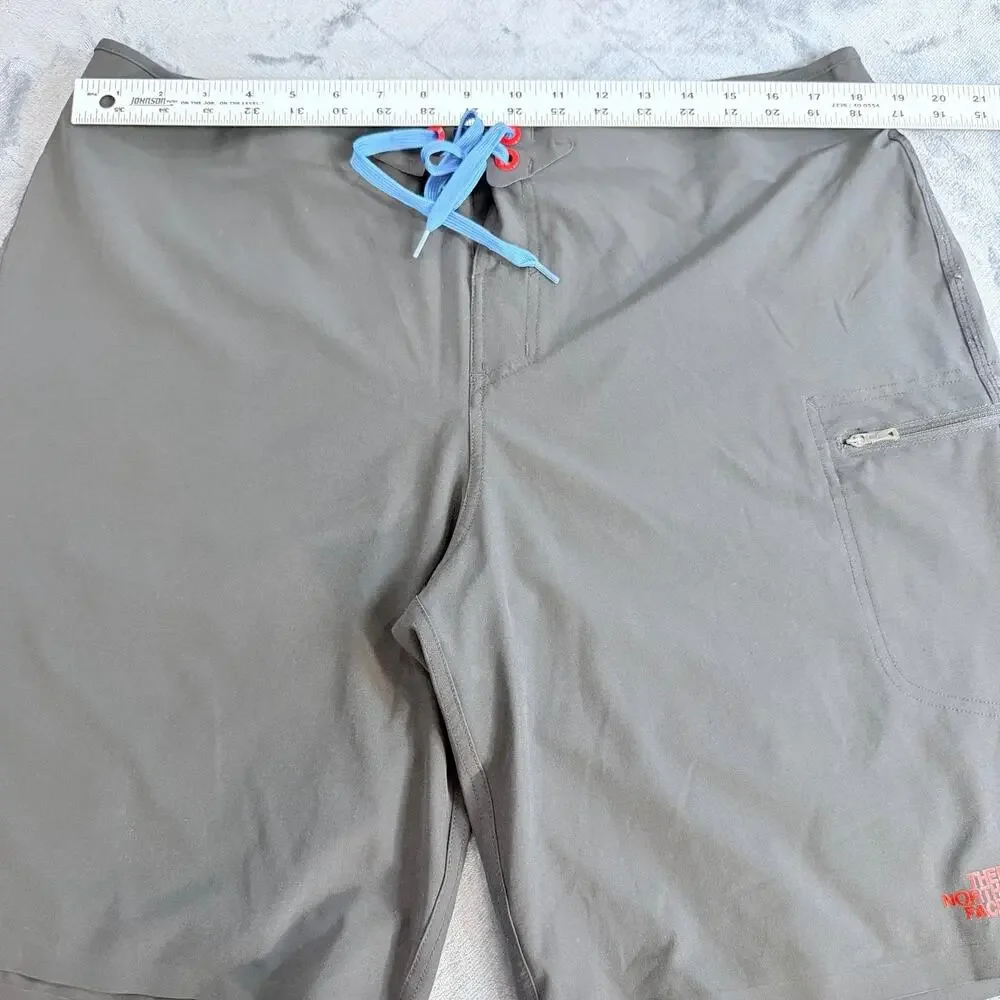 The North Face Board Shorts Men's 36 Black Swim Trunks beach pool vacation
